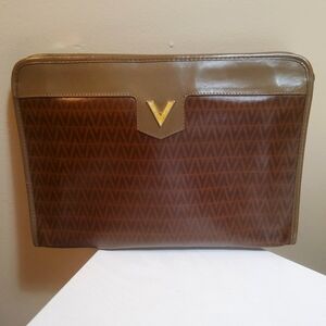 Valentino Brown Clutch Vintage B11